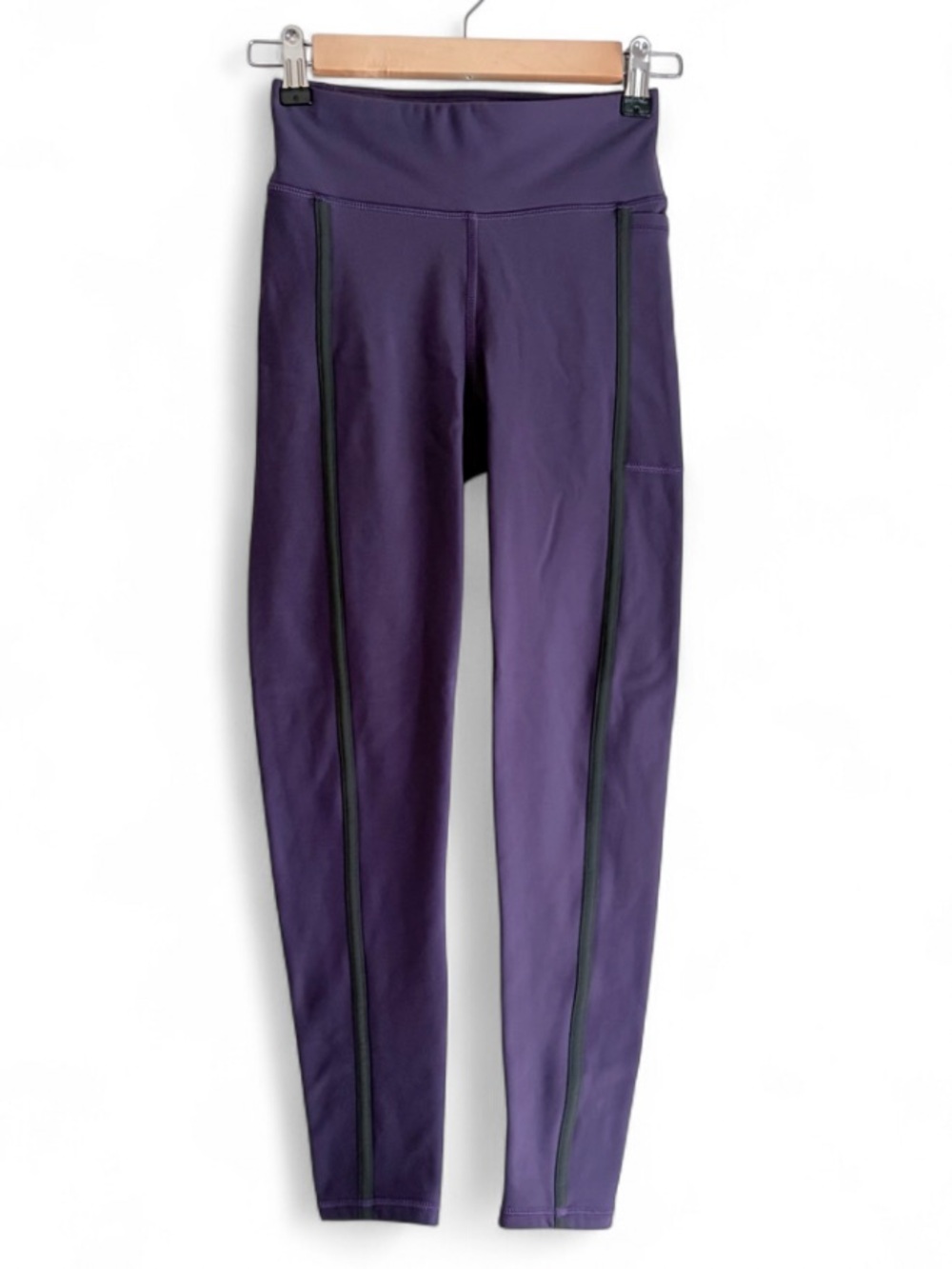 Sweaty Betty Purple Fleece Lined Pocket Leggings Size XS